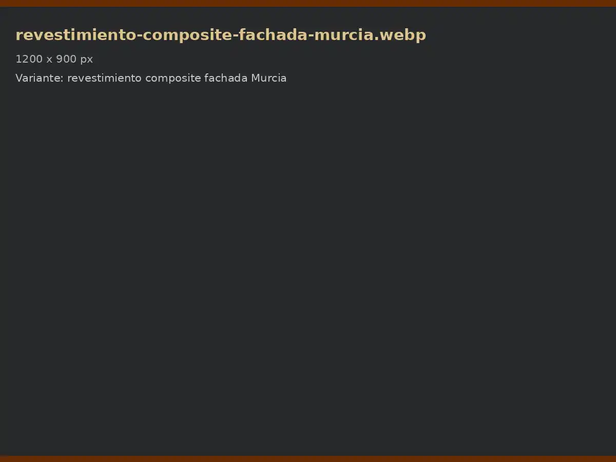 Revestimiento de composite en fachada comercial en Murcia