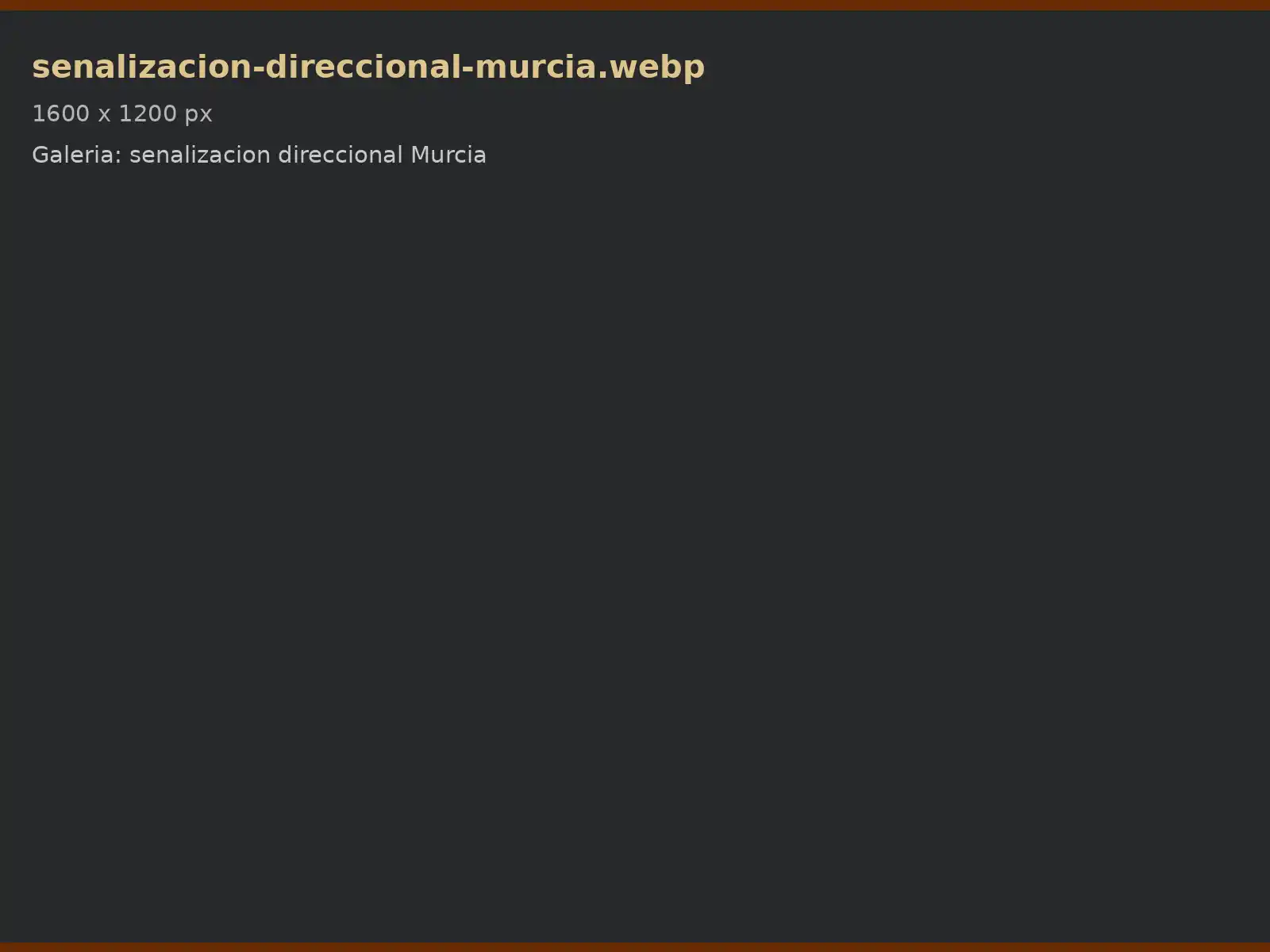 Señalización direccional en instalación de Murcia